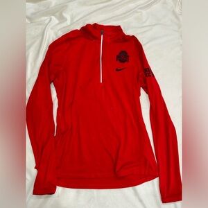 Nike Drifit Ohio State Buckeyes Quarter Zipup